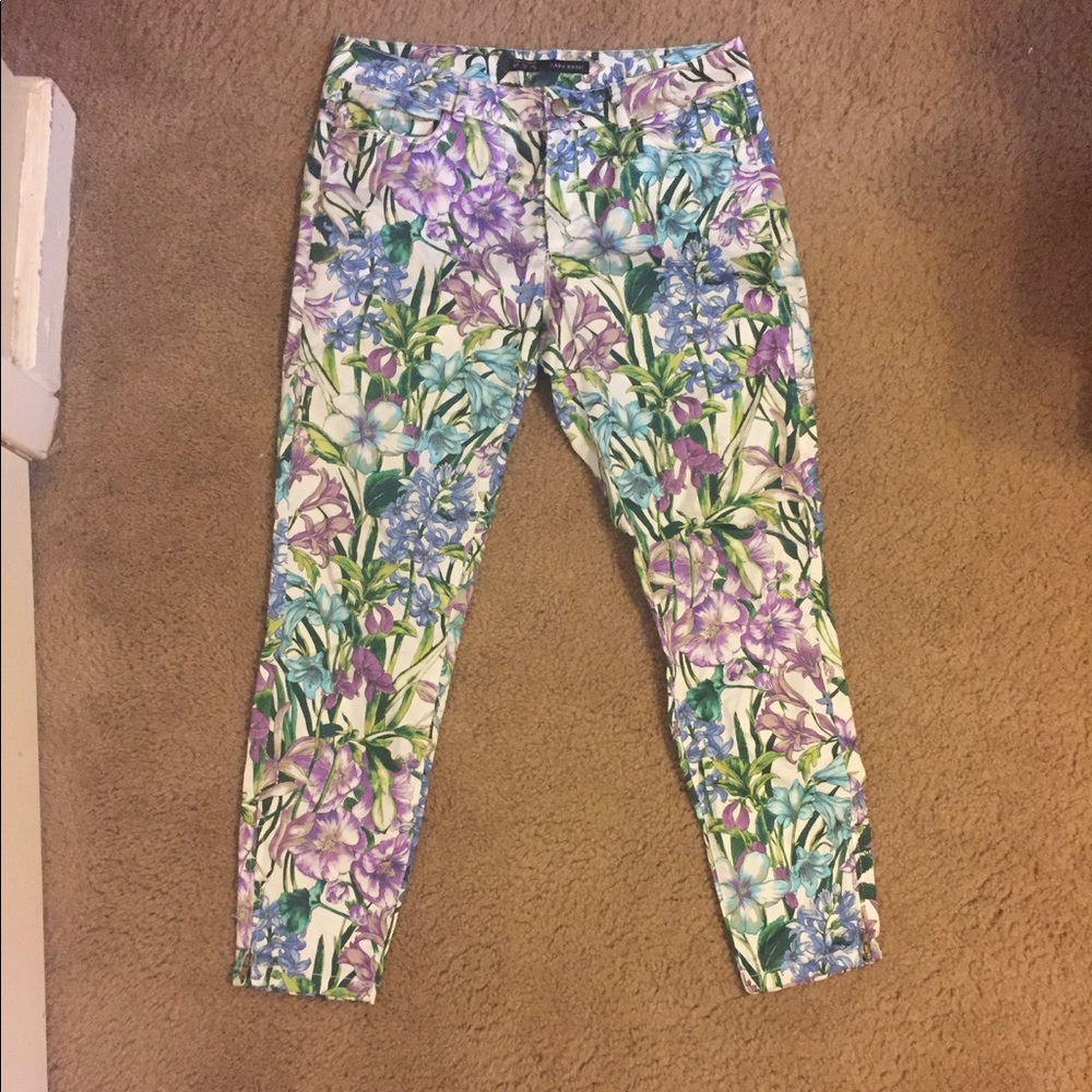 Zara Basic Floral Pants